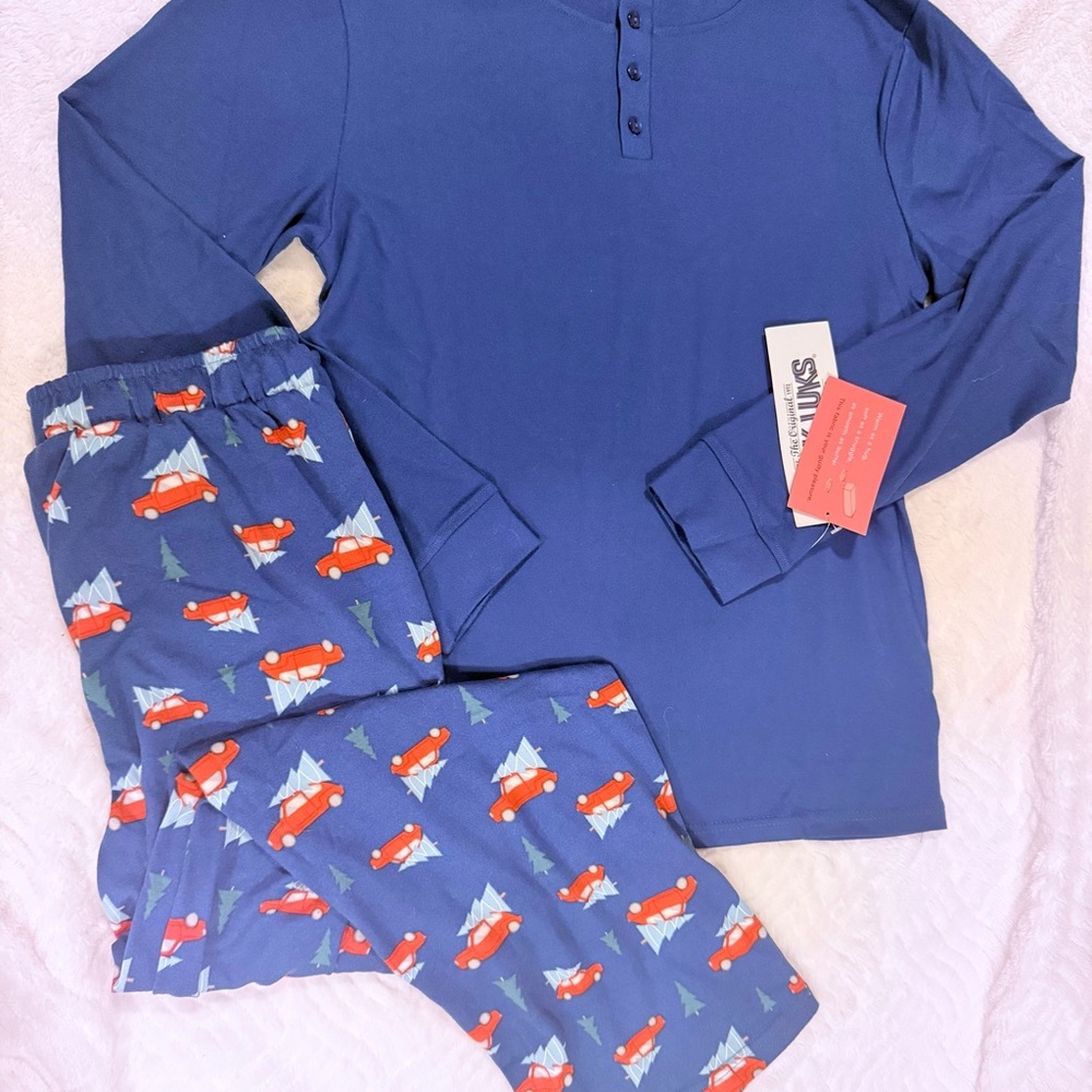 Men’s NEW Christmas Pajamas with Car Print